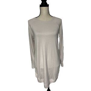Athleta Mindset Sweatshirt Dress Light Pink Modal Fabric Size SP NWT
